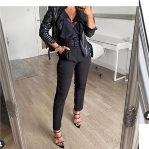 Zara Black High-Waisted Pants